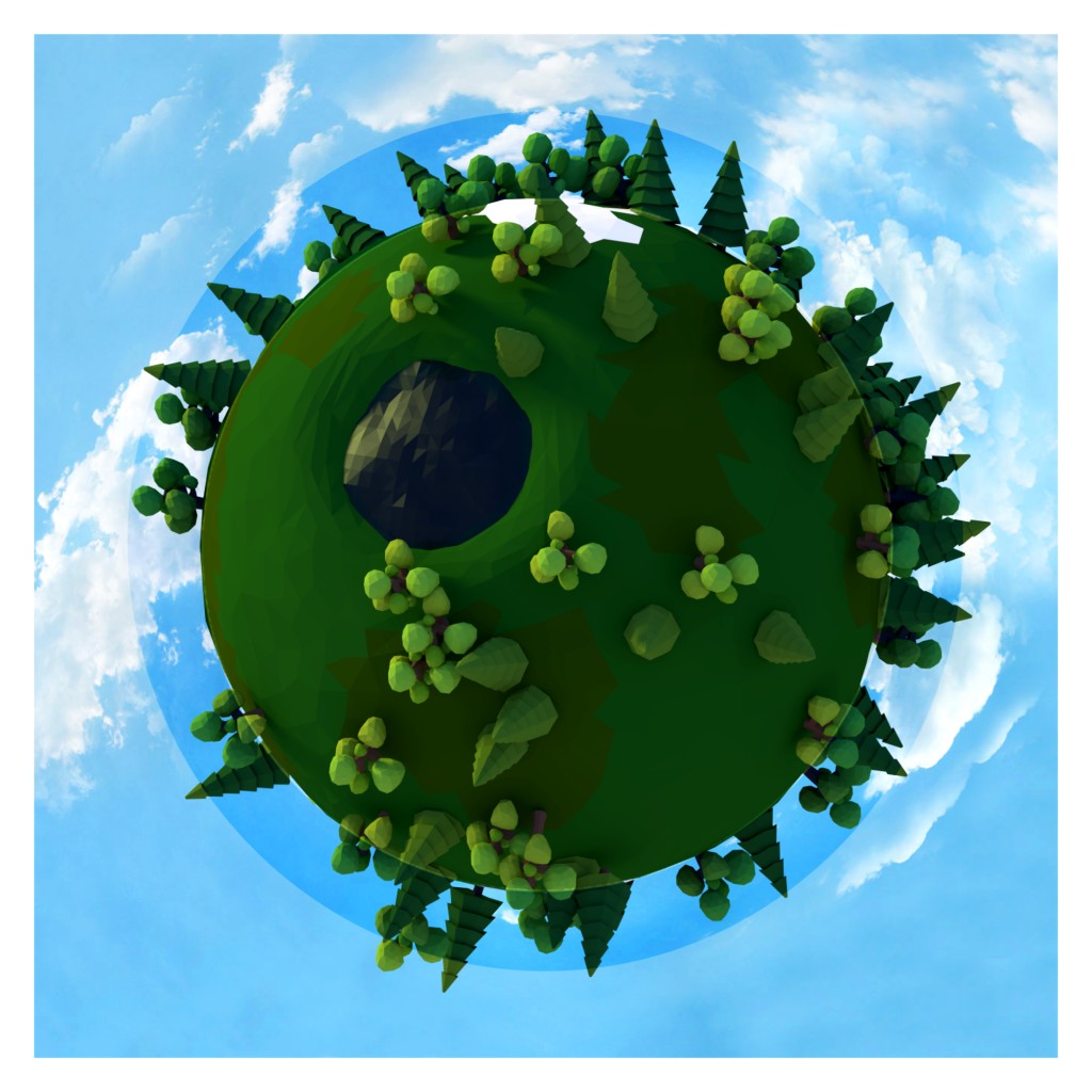 Round World Low Poly preview image 1